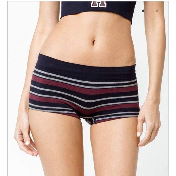 TOMMY HILFIGER NAVY BLUE BLAZER BOY SHORT PANTIES SIZE LARGE ONLY - Picture 1 of 7